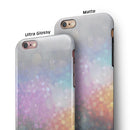 Tie Dye Unfocused Glowing Orbs of Light iPhone 6/6s or 6/6s Plus 2-Piece Hybrid INK-Fuzed Case