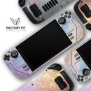 Tie Dye Unfocused Glowing Orbs of Light // Full Body Skin Decal Wrap Kit for the Steam Deck handheld gaming computer