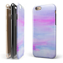 Tie Dyed Absorbed Watercolor Texture iPhone 6/6s or 6/6s Plus 2-Piece Hybrid INK-Fuzed Case