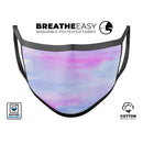 Tie Dyed Absorbed Watercolor Texture - Made in USA Mouth Cover Unisex Anti-Dust Cotton Blend Reusable & Washable Face Mask with Adjustable Sizing for Adult or Child