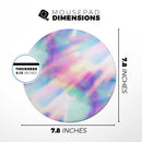 Tie Dyed Bright Texture// WaterProof Rubber Foam Backed Anti-Slip Mouse Pad for Home Work Office or Gaming Computer Desk