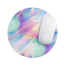 Tie Dyed Bright Texture// WaterProof Rubber Foam Backed Anti-Slip Mouse Pad for Home Work Office or Gaming Computer Desk