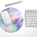 Tie Dyed Bright Texture// WaterProof Rubber Foam Backed Anti-Slip Mouse Pad for Home Work Office or Gaming Computer Desk