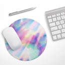 Tie Dyed Bright Texture// WaterProof Rubber Foam Backed Anti-Slip Mouse Pad for Home Work Office or Gaming Computer Desk