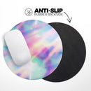 Tie Dyed Bright Texture// WaterProof Rubber Foam Backed Anti-Slip Mouse Pad for Home Work Office or Gaming Computer Desk
