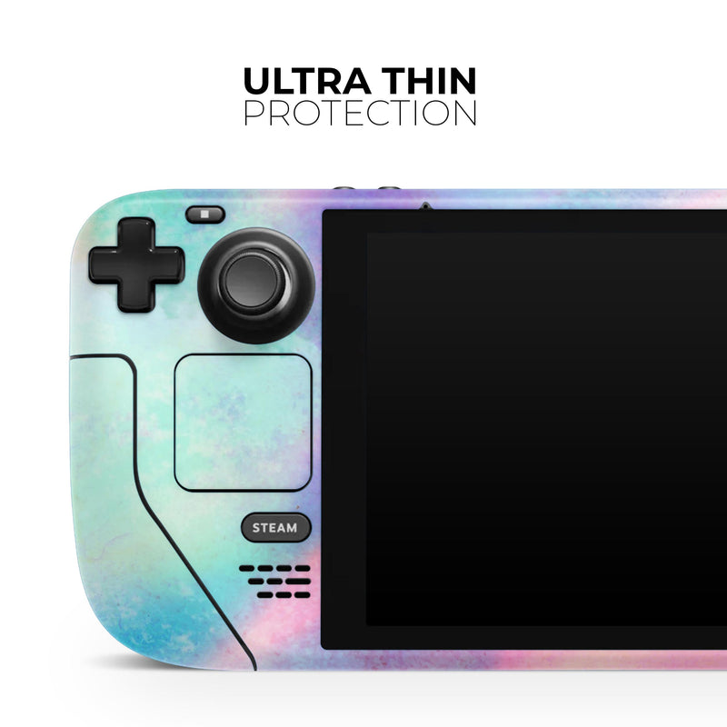 Tie Dyed Bright Texture // Full Body Skin Decal Wrap Kit for the Steam Deck handheld gaming computer