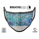 Tiled Paint - Made in USA Mouth Cover Unisex Anti-Dust Cotton Blend Reusable & Washable Face Mask with Adjustable Sizing for Adult or Child