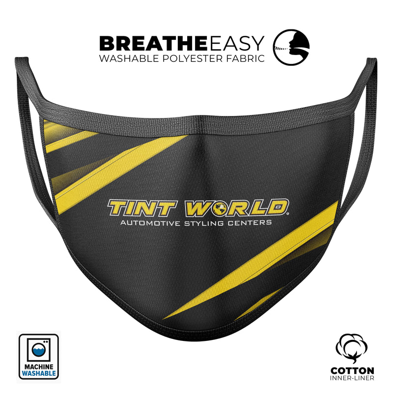 Tint World V3 - Made in USA Mouth Cover Unisex Anti-Dust Cotton Blend Reusable & Washable Face Mask with Adjustable Sizing for Adult or Child