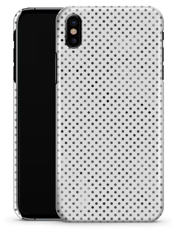 Tiny Black Watercolor Polka Dots - iPhone X Clipit Case