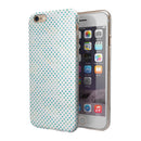 Tiny Blue-Green Watercolor Polka Dots iPhone 6/6s or 6/6s Plus 2-Piece Hybrid INK-Fuzed Case