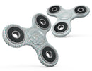 Tiny Blue-Green Watercolor Polka Dots Full-Body Fidget Spinner Skin-Kit