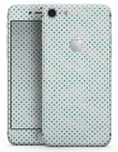 Tiny Blue-Green Watercolor Polka Dots - Skin-kit for the iPhone 8 or 8 Plus