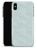 Tiny Blue-Green Watercolor Polka Dots - iPhone X Clipit Case