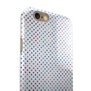 Tiny Blue and Purple Watercolor Polka Dots iPhone 6/6s or 6/6s Plus 2-Piece Hybrid INK-Fuzed Case