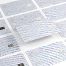 Tiny Blue and Purple Watercolor Polka Dots - Premium Protective Decal Skin-Kit for the Apple Credit Card