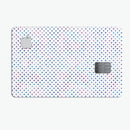 Tiny Blue and Purple Watercolor Polka Dots - Premium Protective Decal Skin-Kit for the Apple Credit Card