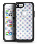 Tiny Blue and Purple Watercolor Polka Dots - iPhone 7 or 8 OtterBox Case & Skin Kits