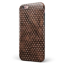 Tiny Chocolate Watercolor Hearts iPhone 6/6s or 6/6s Plus 2-Piece Hybrid INK-Fuzed Case