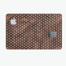 Tiny Chocolate Watercolor Hearts - Premium Protective Decal Skin-Kit for the Apple Credit Card