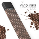 Tiny Chocolate Watercolor Hearts - Premium Decal Protective Skin-Wrap Sticker compatible with the Juul Labs vaping device