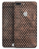 Tiny Chocolate Watercolor Hearts - Skin-kit for the iPhone 8 or 8 Plus