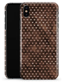 Tiny Chocolate Watercolor Hearts - iPhone X Clipit Case
