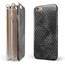 Tiny Coal Watercolor Hearts iPhone 6/6s or 6/6s Plus 2-Piece Hybrid INK-Fuzed Case