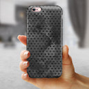 Tiny Coal Watercolor Hearts iPhone 6/6s or 6/6s Plus 2-Piece Hybrid INK-Fuzed Case