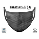 Tiny Coal Watercolor Hearts - Made in USA Mouth Cover Unisex Anti-Dust Cotton Blend Reusable & Washable Face Mask with Adjustable Sizing for Adult or Child