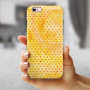 Tiny Gold Watercolor Hearts iPhone 6/6s or 6/6s Plus 2-Piece Hybrid INK-Fuzed Case