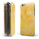 Tiny Gold Watercolor Hearts iPhone 6/6s or 6/6s Plus 2-Piece Hybrid INK-Fuzed Case