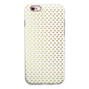 Tiny Golden Hearts Pattern iPhone 6/6s or 6/6s Plus 2-Piece Hybrid INK-Fuzed Case