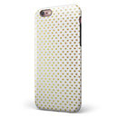 Tiny Golden Hearts Pattern iPhone 6/6s or 6/6s Plus 2-Piece Hybrid INK-Fuzed Case