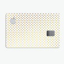 Tiny Golden Hearts Pattern - Premium Protective Decal Skin-Kit for the Apple Credit Card