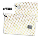 Tiny Golden Hearts Pattern - Premium Protective Decal Skin-Kit for the Apple Credit Card