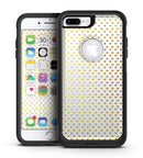 Tiny Golden Hearts Pattern - iPhone 7 or 7 Plus Commuter Case Skin Kit