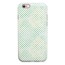 Tiny Green Watercolor Polka Dots iPhone 6/6s or 6/6s Plus 2-Piece Hybrid INK-Fuzed Case
