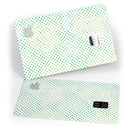 Tiny Green Watercolor Polka Dots - Premium Protective Decal Skin-Kit for the Apple Credit Card