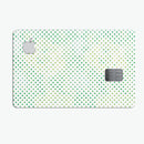 Tiny Green Watercolor Polka Dots - Premium Protective Decal Skin-Kit for the Apple Credit Card