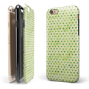 Tiny Mint Watercolor Hearts iPhone 6/6s or 6/6s Plus 2-Piece Hybrid INK-Fuzed Case