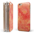 Tiny Orange Watercolor Hearts iPhone 6/6s or 6/6s Plus 2-Piece Hybrid INK-Fuzed Case
