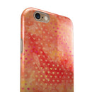Tiny Orange Watercolor Hearts iPhone 6/6s or 6/6s Plus 2-Piece Hybrid INK-Fuzed Case