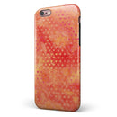 Tiny Orange Watercolor Hearts iPhone 6/6s or 6/6s Plus 2-Piece Hybrid INK-Fuzed Case