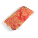 Tiny Orange Watercolor Hearts iPhone 6/6s or 6/6s Plus 2-Piece Hybrid INK-Fuzed Case