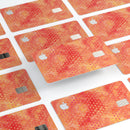 Tiny Orange Watercolor Hearts - Premium Protective Decal Skin-Kit for the Apple Credit Card