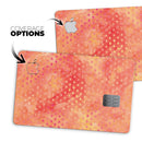Tiny Orange Watercolor Hearts - Premium Protective Decal Skin-Kit for the Apple Credit Card