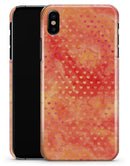 Tiny Orange Watercolor Hearts - iPhone X Clipit Case