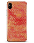 Tiny Orange Watercolor Hearts - iPhone X Clipit Case
