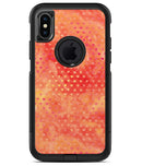 Tiny Orange Watercolor Hearts - iPhone X OtterBox Case & Skin Kits