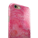 Tiny Pink Watercolor Hearts iPhone 6/6s or 6/6s Plus 2-Piece Hybrid INK-Fuzed Case